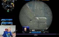 Screenshot from the streamer's livestream during which G2 m0NESY sniped NaVi jL at CS2 Esports World Cup Grand Finals (Image via Twitch)
